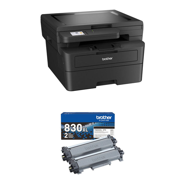 Brother HL-L2480DW Impresora Láser Multifunción Monocromo 36 ppm Toner 2 Pack