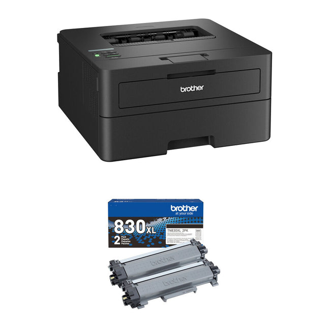 Brother HL-L2460DW Impresora Láser Monocromo Compacta 36 ppm 1200 x 1200 dpi kit 2 Toners Alto Rendimiento