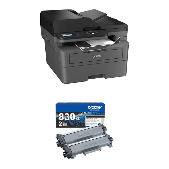 Brother DCP-L2640DW Impresora Multifuncional Láser Monocromo Compacta 36 ppm Duplex Kit 2 Toner