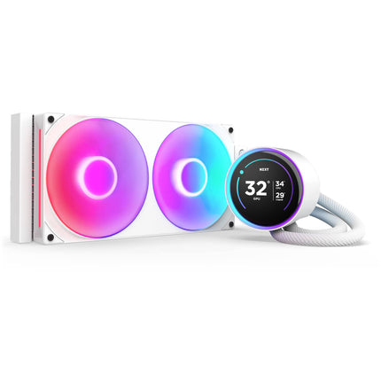 NZXT Kraken Elite RGB Refrigeración Líquida 280mm 2 Ventiladores PWM 140mm Blanca