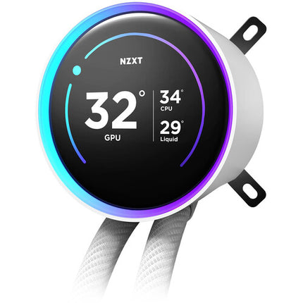 NZXT Kraken Elite RGB Refrigeración Líquida 280mm 2 Ventiladores PWM 140mm Blanca