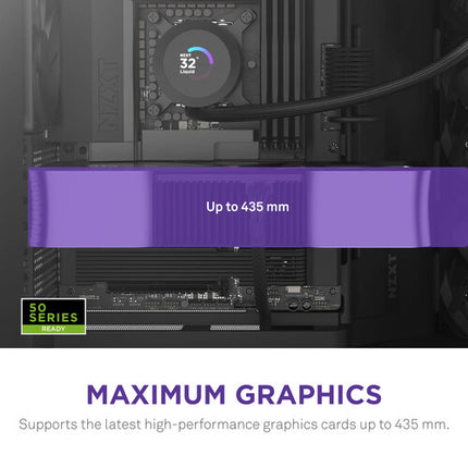 NZXT H9 Flow Caja Mid-Tower Soporte E-ATX Panel Vidrio Templado