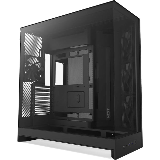 NZXT H9 Flow Caja Mid-Tower Soporte E-ATX Panel Vidrio Templado
