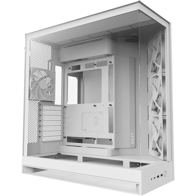 NZXT H9 Flow Caja Mid-Tower Blanca Soporta ATX Con 4 Ventiladores