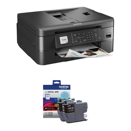 Brother MFC-J1010DW Impresora Multifuncional Color Wi-Fi 1200x800 dpi 17 ppm Negro 2 Cartuchos Negros Alta Capacidad