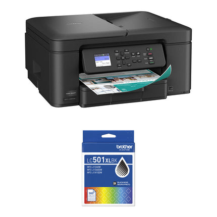 Brother Work Smart MFC-J1360DW Impresora multifunción tinta color Wi-Fi 16 ppm negro 9 ppm color con cartucho de alta capacidad LC501XLBK