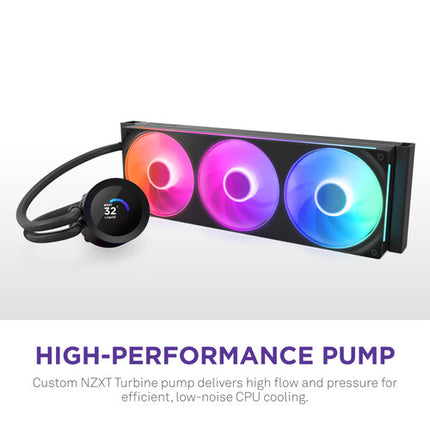 NZXT Kraken Plus 360 RGB Refrigeración Líquida CPU 360mm 3 Ventiladores RGB