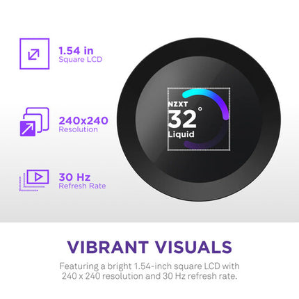 NZXT Kraken Plus 360 RGB Refrigeración Líquida CPU 360mm 3 Ventiladores RGB