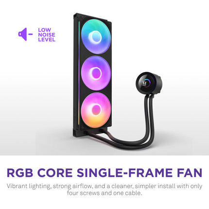 NZXT Kraken Plus 360 RGB Refrigeración Líquida CPU 360mm 3 Ventiladores RGB