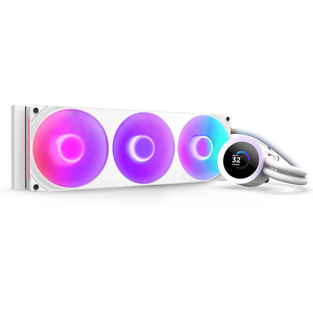NZXT Kraken Plus 360 RGB Refrigeración Líquida CPU 360mm 3 Ventiladores RGB Blanca