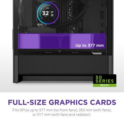 NZXT H3 Flow Caja Micro-ATX Negra Soporta Radiador 280mm y GPU 14.8"