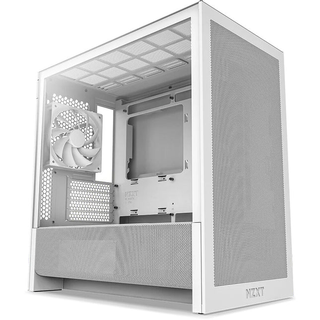 NZXT H3 Flow Torre Micro-ATX Blanca Soporte 280mm Radiador 14.8 Pulg GPU