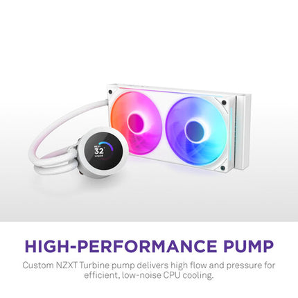 NZXT Kraken Plus 240 RGB Refrigeración Líquida CPU 240mm Blanco