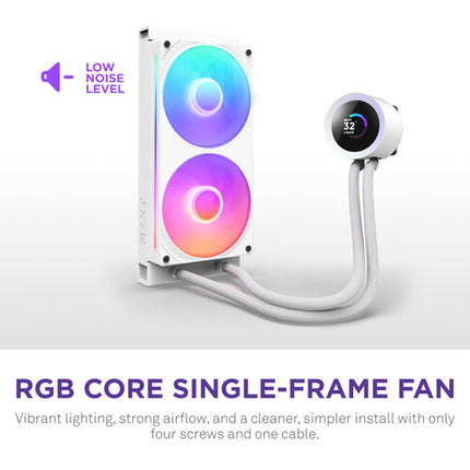 NZXT Kraken Plus 240 RGB Refrigeración Líquida CPU 240mm Blanco