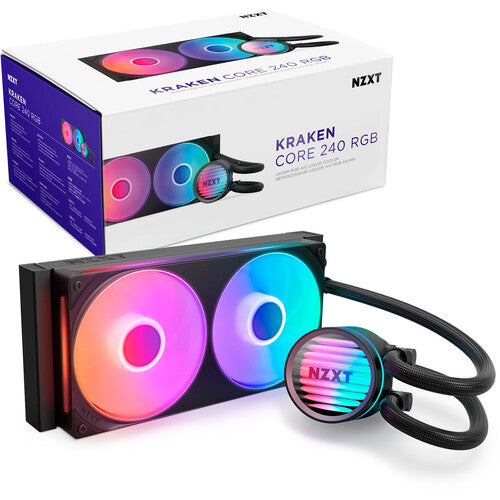 NZXT Kraken Core 240 RGB Refrigeración Líquida CPU 240mm PWM Fans
