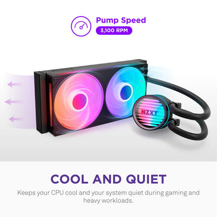 NZXT Kraken Core 360 RGB Enfriador Líquido CPU 360mm Triple Ventilador PWM
