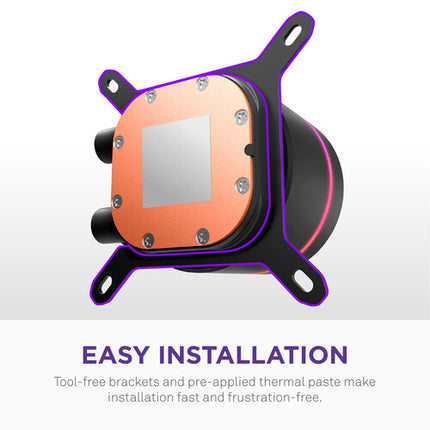NZXT Kraken Core 360 RGB Enfriador Líquido CPU 360mm Triple Ventilador PWM