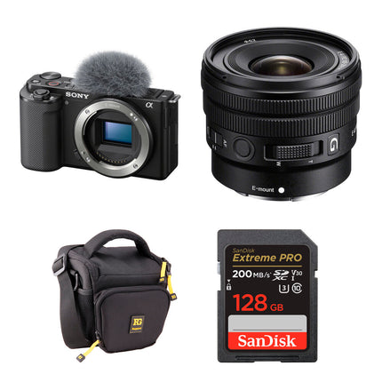 Sony ZV-E10 Cámara sin Espejo 24.2MP 10-20mm f4 Kit Básico