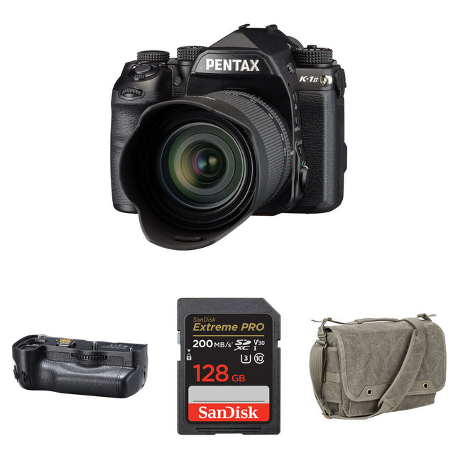 Pentax K-1 Mark II Cámara Réflex con Objetivo 28-105mm y Empuñadura Batería 36.4MP Full Frame 5 Ejes estabilizador