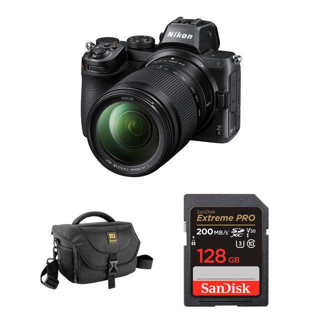 Nikon Z5 Cámara Sin Espejo con Lente 24-200mm 24.3MP y Bolsa Básica