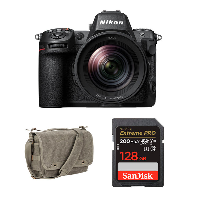 Nikon Z8 Cámara Sin Espejo con Lente 24-120mm f4 45.7MP y Bolsa