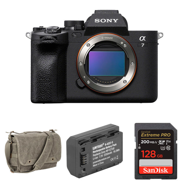 Sony a7 IV Cámara sin Espejo 33MP 4K 60p con Bolsa 128GB y Batería