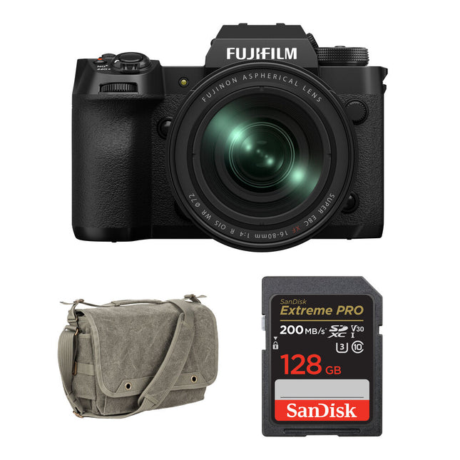 FUJIFILM X-H2 Cámara Sin Espejo 40MP Estabilización 7 Parada 16-80mm f4