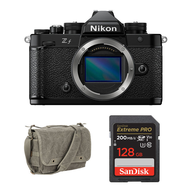 Nikon Zf Cámara Sin Espejo 24.5MP 4K 30p con Bolsa y Tarjeta 128GB