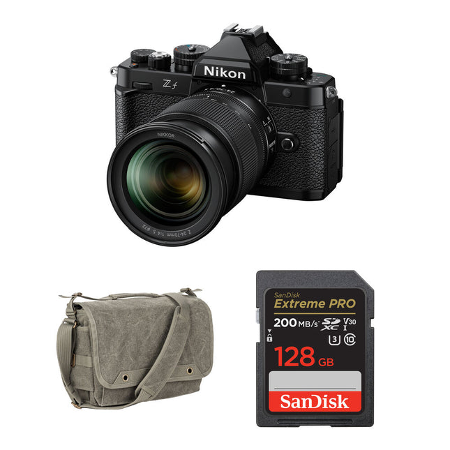 Nikon Zf Cámara Sin Espejo con Lente 24-70mm f4 y Tarjeta 128GB