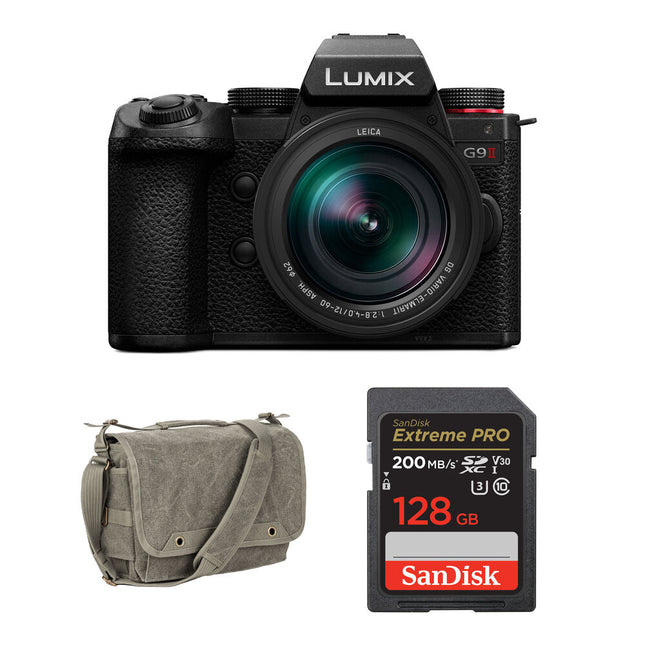 Panasonic LUMIX G9 II Cámara sin Espejo con Lente 12-60mm f/2.8-4 y Tarjeta 128GB