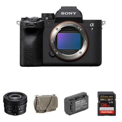 Sony a7 IV Cámara sin Espejo 33MP 4K60p con Objetivo 50mm f2.5 y Set Básico
