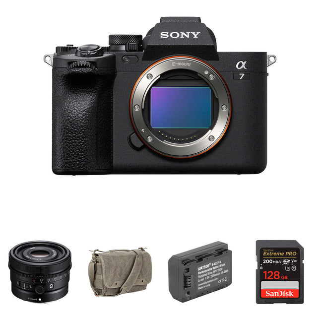 Sony a7 IV Cámara sin Espejo 33MP 4K60p con Objetivo 50mm f2.5 y Set Básico
