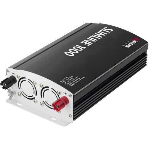 WAGAN SlimLine Inversor de Corriente 1000W 12 VDC a 115 VAC con 3 Salidas y 2 USB