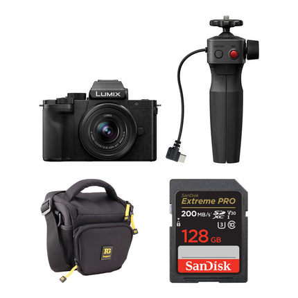 Panasonic LUMIX G100D Cámara sin Espejo 20.3MP UHD 4K 12-32mm Kit Básico