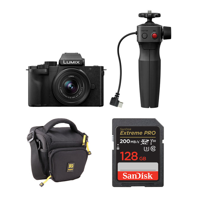Panasonic LUMIX G100D Cámara sin Espejo 20.3MP UHD 4K 12-32mm Kit Básico