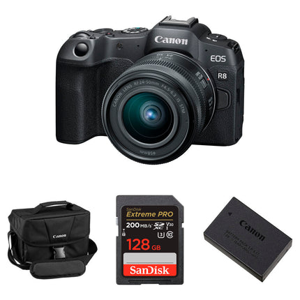 Cámara Sin Espejo Canon EOS R8 24.2MP Vídeo 4K 24-50mm Kit Completo