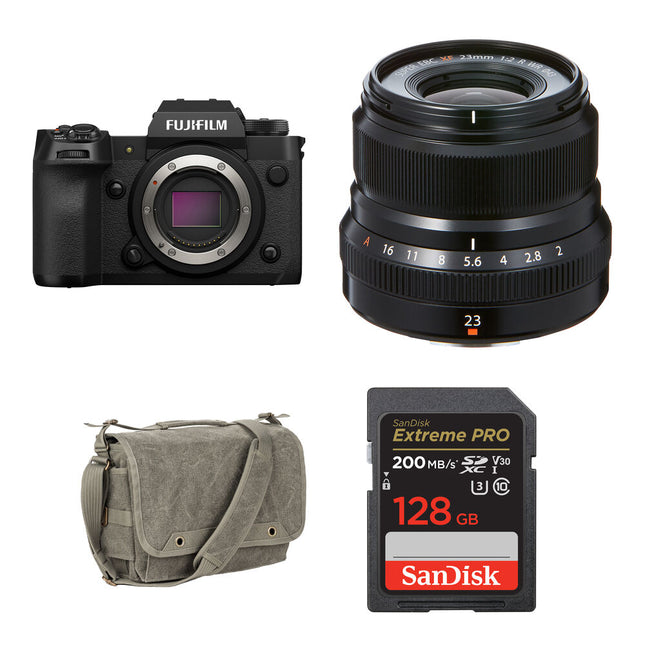 FUJIFILM X-H2 Cámara Sin Espejo 40MP 7 Stop Estabilizador 23mm f/2 lente y bolsa
