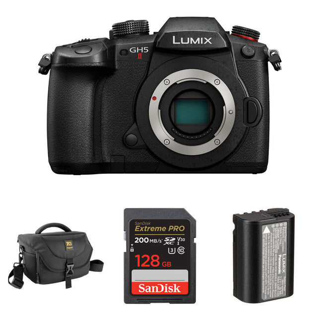 Panasonic LUMIX GH5 II Cámara Sin Espejo 20.3MP 4K 60p Kit Completo