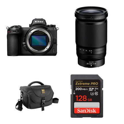 Nikon Z6 II Cámara Sin Espejo con Lente 28-400mm 24.5MP y Bolsa 128GB