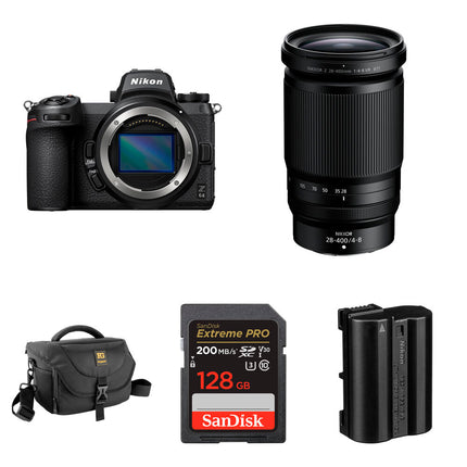 Nikon Z6 II Cámara sin Espejo con Lente 28-400mm f4-8 Kit Completo 128GB 2280mAh