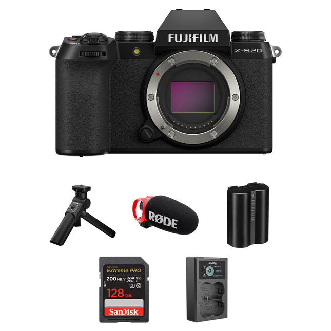 FUJIFILM X-S20 Cámara sin Espejo 26.1MP 6.2K 30fps Kit Creación Contenido