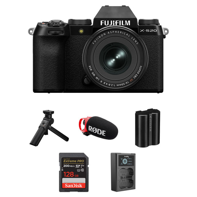 FUJIFILM X-S20 Cámara sin Espejo 26.1MP 6.2K 16-50mm f/2.8-4.8 Kit Completo