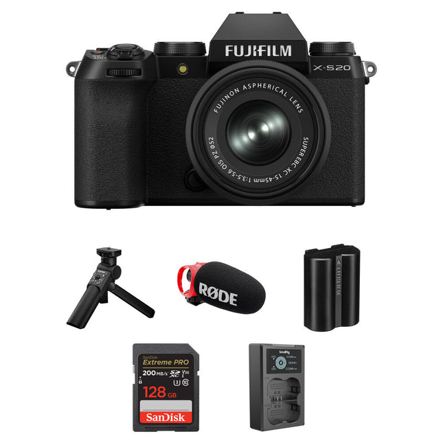 FUJIFILM X-S20 Cámara sin Espejo 26.1MP 6.2K 15-45mm Kit Studio