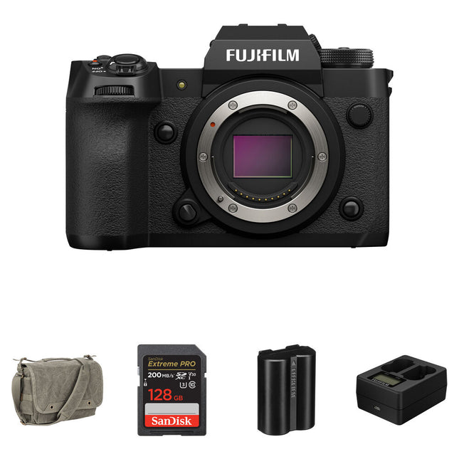 FUJIFILM X-H2 Cámara Sin Espejo 40MP Estabilización 7-Stops Kit Essentials+