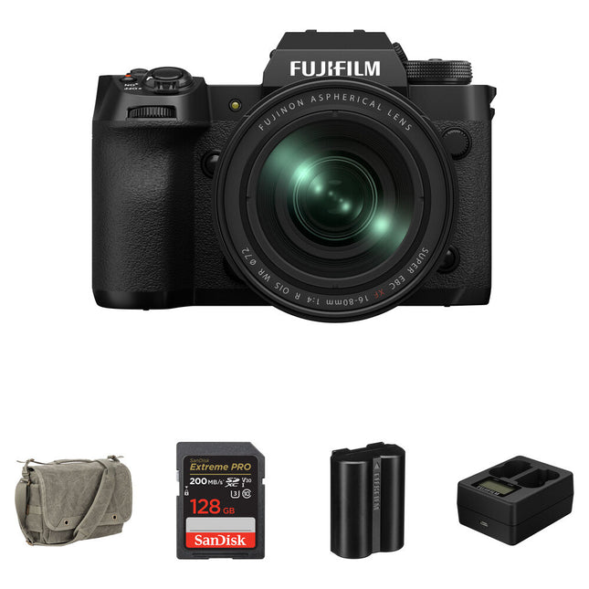 FUJIFILM X-H2 Cámara Mirrorless 40MP Estabilizador 7 Paradas Kit Essentials Plus