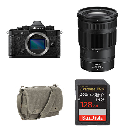 Nikon Zf Cámara Sin Espejo 24-120mm f4 24.5MP Bolsa y Tarjeta 128GB