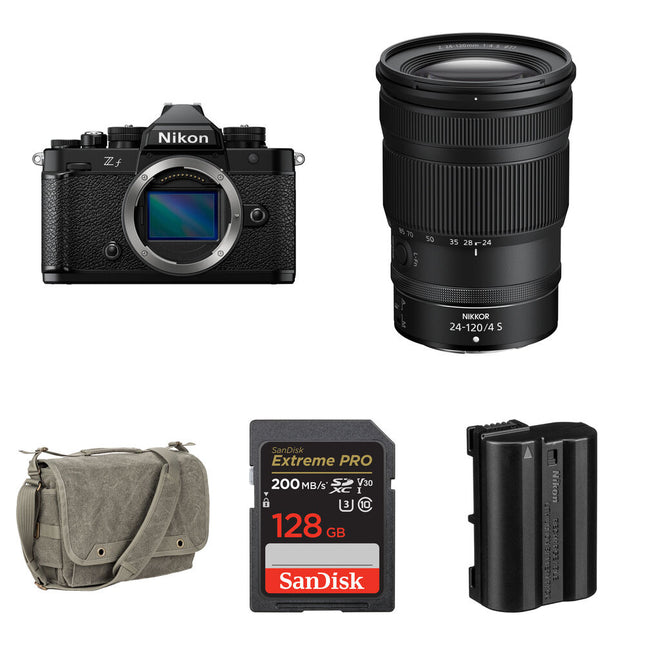 Nikon Zf Cámara Sin Espejo 24-120mm f4 24.5MP Kit Completo 128GB