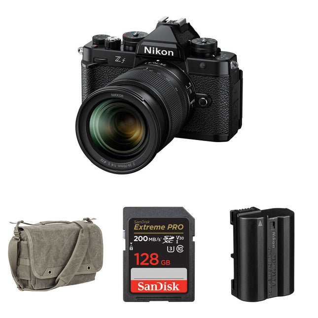 Nikon Zf Cámara sin Espejo con Lente 24-70mm f4 Kit con Bolsa Batería y Memoria 128GB
