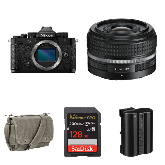 Nikon Zf Cámara Sin Espejo con Lente 40mm f/2 24.5MP 128GB Kit Essentials Plus