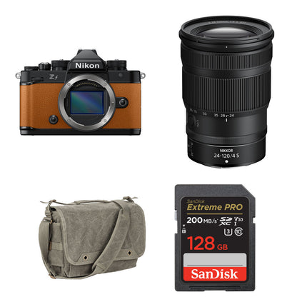 Nikon Zf Cámara sin Espejo 24.5MP con Lente 24-120mm f/4 y Bolsa 128GB